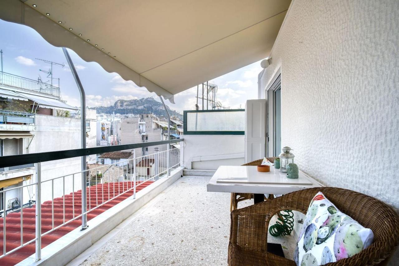 The Cactus Apartment With Large Sunny Balcony Atény Exteriér fotografie