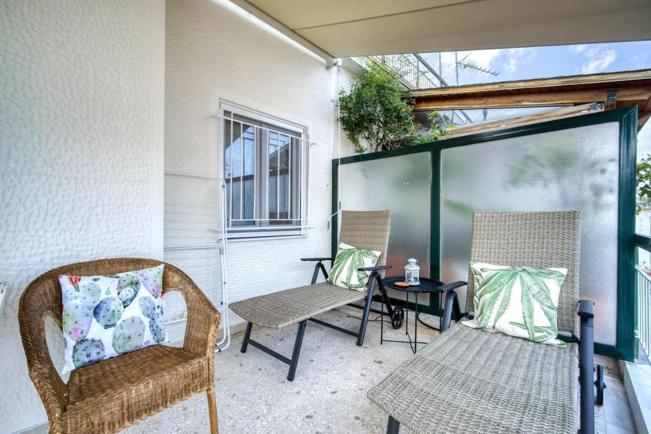The Cactus Apartment With Large Sunny Balcony Atény Exteriér fotografie